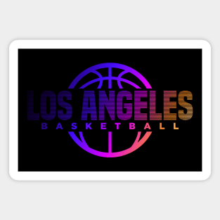 Los Angeles Basketball Magnet